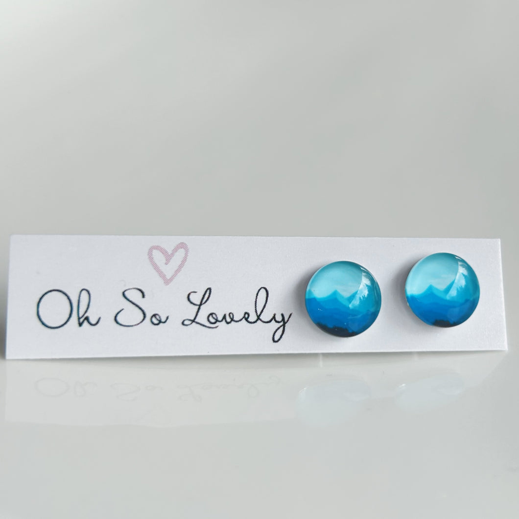 Comox Valley Mountain Stud Earrings