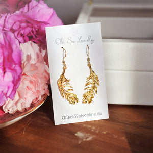 Adia Coconut Palm Tree Drop Earrings