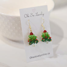 Noel Beaded Christmas Tree Earrings