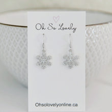 Aspen Snowflake Drop Earrings