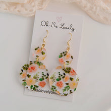 Maggie Floral Acrylic Drop Earrings