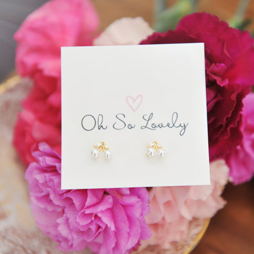 Betsy Cherry Stud Earrings