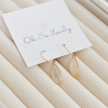 Wilma Mother of Pearl Hoop Earrings