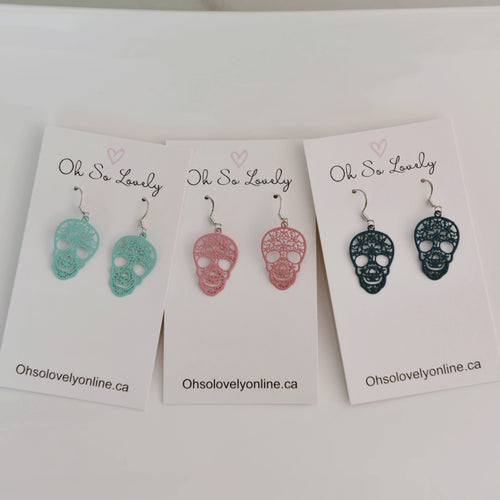 Dakota Skull Drop Earrings