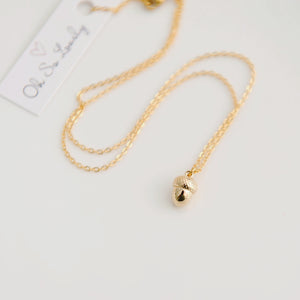 Scottie Acorn Necklace