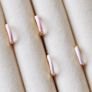 Sutton Enamel Huggie Hoops