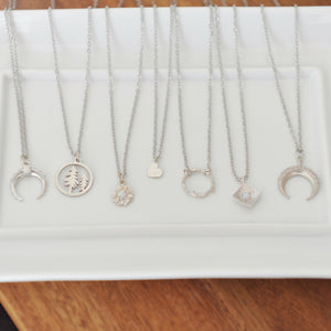 Hemlock Stainless Steel Tree Necklace