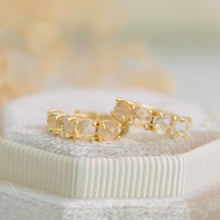 Evienne Ombre Crystal Huggie Hoops