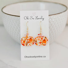 Reese Pumpkin Acrylic Drop Earrings