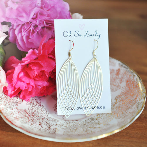 Havana Brass Drop Earrings