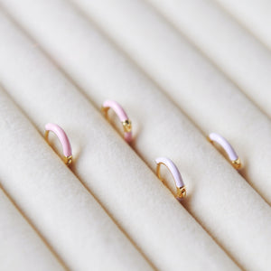 Sutton Enamel Huggie Hoops