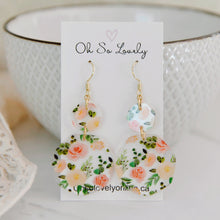 Maggie Floral Acrylic Drop Earrings