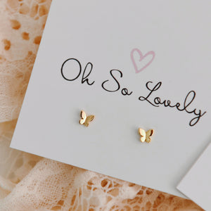 Selah Tiny Butterfly Stud Earrings