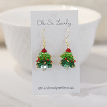 Noel Beaded Christmas Tree Earrings