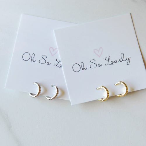 Kya Twisted Hoop Earrings