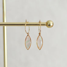 Wilma Mother of Pearl Hoop Earrings
