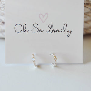 Adley Opal Hoop Earrings