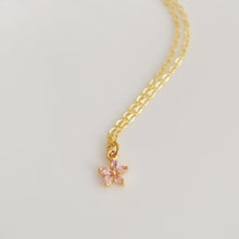 Aurelia Pink Flower Necklace