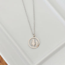 Hemlock Stainless Steel Tree Necklace