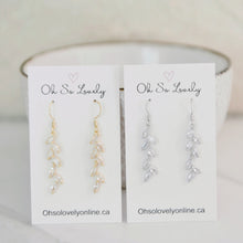 Crystal vine earrings