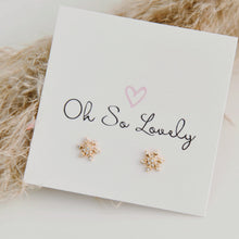 Winnie Crystal Snowflake Stud Earrings