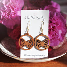 Nola Wood Butterfly Earrings