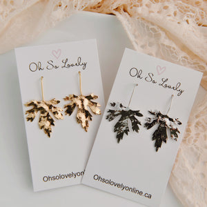 Margaret Maple Leaf Drop Earrings