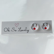 Rudolph Reindeer Stud Earrings