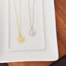 Hemlock Stainless Steel Tree Necklace