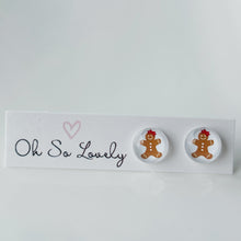 Gingerbread Girl Stud Earrings