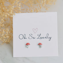 Red Top Mushroom Studs