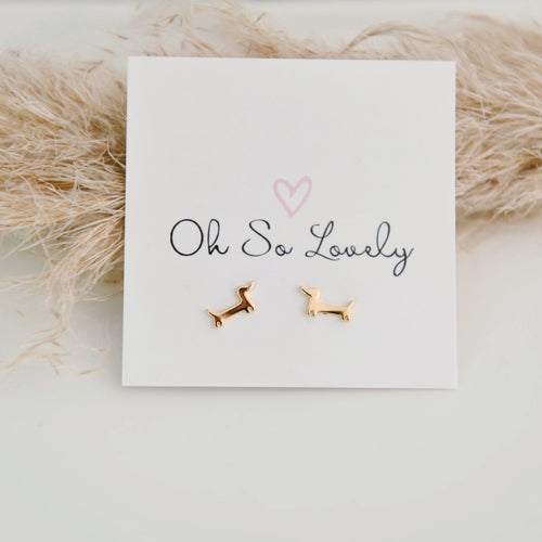 Rowan Weiner Dog Stud Earrings