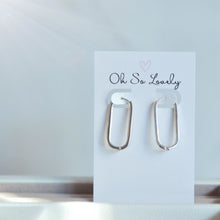 Geneva long Rectangle Hoop