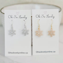 Aspen Snowflake Drop Earrings