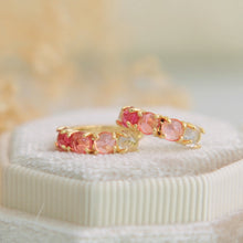 Evienne Ombre Crystal Huggie Hoops