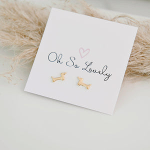 Rowan Weiner Dog Stud Earrings