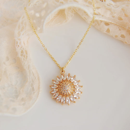 Oriana Sunflower Necklace