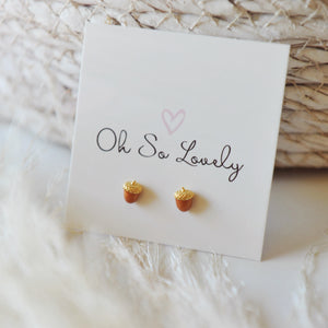 Acorn Stud Earrings