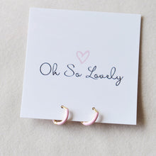 Sutton Enamel Huggie Hoops