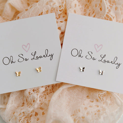 Selah Tiny Butterfly Stud Earrings