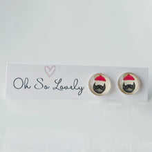 Beard Man Stud Earrings