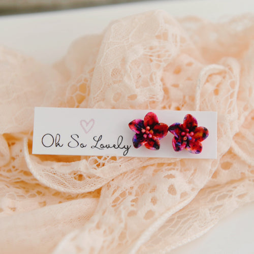 Kailany Rainbow Flower Stud Earrings
