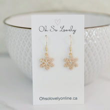Aspen Snowflake Drop Earrings