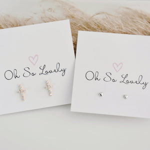 Lettie Tiny Heart Stud Earrings