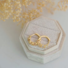 Evienne Ombre Crystal Huggie Hoops