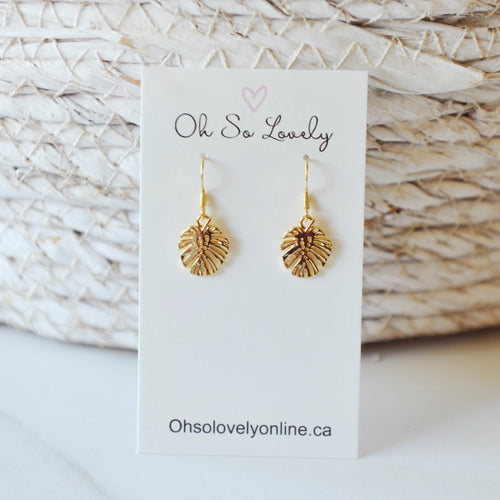 Emryn Monstera Earrings