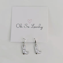 Kataleya Cowboy Boot Huggie Hoops