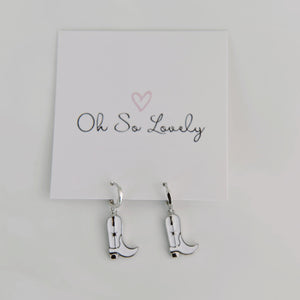 Kataleya Cowboy Boot Huggie Hoops