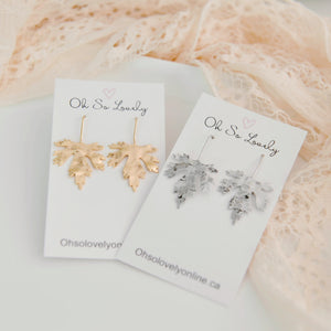 Margaret Maple Leaf Drop Earrings