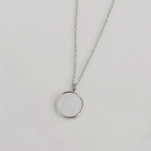 Anna Mother of Pearl Disc Necklace
